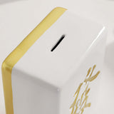 Maxbell Money Box Decor Mahjong Shape Piggy Bank for Girls Boys Nursery Bedroom Aureate