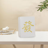 Maxbell Money Box Decor Mahjong Shape Piggy Bank for Girls Boys Nursery Bedroom Aureate