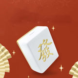 Maxbell Money Box Decor Mahjong Shape Piggy Bank for Girls Boys Nursery Bedroom Aureate