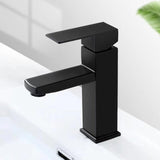 Maxbell Bathroom Sink Faucet Wash Basin Faucet 1 Hole Vanity Faucet Black Rustproof Faucet Only