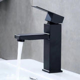 Maxbell Bathroom Sink Faucet Wash Basin Faucet 1 Hole Vanity Faucet Black Rustproof Faucet Only