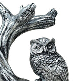 Maxbell Ball Display Stand Ball Holder Owl Figurine Statue Sphere Stand Party Favors Argent
