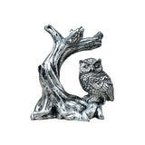 Maxbell Ball Display Stand Ball Holder Owl Figurine Statue Sphere Stand Party Favors Argent