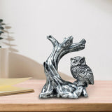 Maxbell Ball Display Stand Ball Holder Owl Figurine Statue Sphere Stand Party Favors Argent