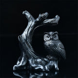 Maxbell Ball Display Stand Ball Holder Owl Figurine Statue Sphere Stand Party Favors Black
