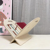 Maxbell Wood Reading Book Stand Portable Cookbook Holder Tray for Recipe Picture Style C