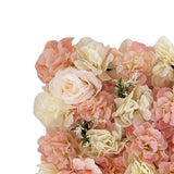 Maxbell Artificial Flower Wall Panel Rose for Wedding Outdoor Indoor Wall Decor Champagne Pink