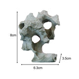 Maxbell Aquarium Landscape Play Rockery Landscaping Ornament Hideout Fish Tank Rock 6.3cmx3.5cmx8cm