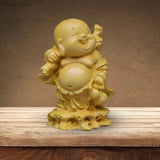 Maxbell Chinese Maitreya Buddha Statue Collectible for Garden Festival Desktop