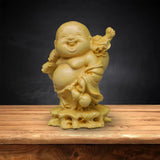 Maxbell Chinese Maitreya Buddha Statue Collectible for Garden Festival Desktop
