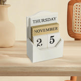 Maxbell Perpetual Calendar Frame Stylish Decor Decoration for Housewarming Gifts White