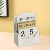 Maxbell Perpetual Calendar Frame Stylish Decor Decoration for Housewarming Gifts White