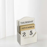 Maxbell Perpetual Calendar Frame Stylish Decor Decoration for Housewarming Gifts White
