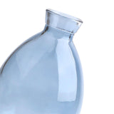 Maxbell Modern Flower Vase Floral Arrangement Transparent for Bedroom Outdoor Indoor Blue Height 12cm