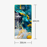 Maxbell Ceramic Wall Clock Low Noise Hanging Clocks for Wedding Gift Office Bedroom Style C