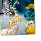 Maxbell Ceramic Wall Clock Low Noise Hanging Clocks for Wedding Gift Office Bedroom Style C