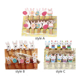 Maxbell 10x Easter Rabbit Photo Clips Ornaments for Photography Party Home Decor style A