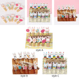 Maxbell 10x Easter Rabbit Photo Clips Ornaments for Photography Party Home Decor style A
