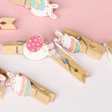 Maxbell 10x Easter Rabbit Photo Clips Ornaments for Photography Party Home Decor style A
