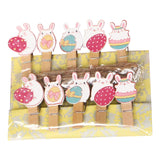 Maxbell 10x Easter Rabbit Photo Clips Ornaments for Photography Party Home Decor style A