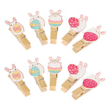 Maxbell 10x Easter Rabbit Photo Clips Ornaments for Photography Party Home Decor style A