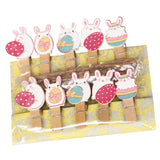 Maxbell 10x Easter Rabbit Photo Clips Ornaments for Photography Party Home Decor style A