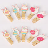 Maxbell 10x Easter Rabbit Photo Clips Ornaments for Photography Party Home Decor style A