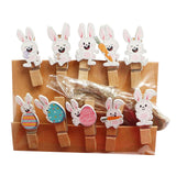 Maxbell 10x Easter Rabbit Photo Clips Ornaments for Photography Party Home Decor style B