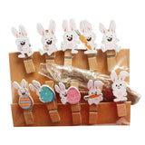 Maxbell 10x Easter Rabbit Photo Clips Ornaments for Photography Party Home Decor style B
