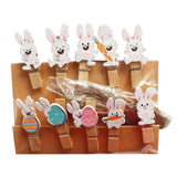 Maxbell 10x Easter Rabbit Photo Clips Ornaments for Photography Party Home Decor style B