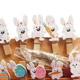 Maxbell 10x Easter Rabbit Photo Clips Ornaments for Photography Party Home Decor style B