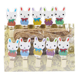 Maxbell 10x Easter Rabbit Photo Clips Ornaments for Photography Party Home Decor style C