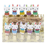 Maxbell 10x Easter Rabbit Photo Clips Ornaments for Photography Party Home Decor style C