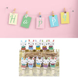 Maxbell 10x Easter Rabbit Photo Clips Ornaments for Photography Party Home Decor style C