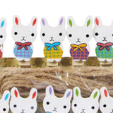 Maxbell 10x Easter Rabbit Photo Clips Ornaments for Photography Party Home Decor style C