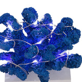Maxbell Resin Coral Statue LED with Light Desk Lamp for Desktop Bar Decor Blue