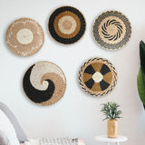 Maxbell Wall Decor Artistic Grass Weave Pattern Decoration for Kitchen Entryway Style A 30cm