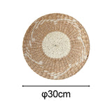 Maxbell Wall Decor Artistic Grass Weave Pattern Decoration for Kitchen Entryway Style A 30cm