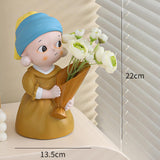 Maxbell Nordic Bouquet Girl Statue Table Centerpieces for Living Room Office Cabinet