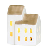 Maxbell Ceramic House Night Light Modern Stand for Celebrations Home Wedding Decor
