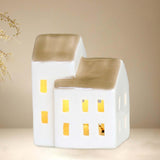 Maxbell Ceramic House Night Light Modern Stand for Celebrations Home Wedding Decor