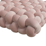 Maxbell Decorative Throw Cushion Soft Pillow Knot Pillow for Desktop Holiday Dorm Pink