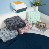 Maxbell Decorative Throw Cushion Soft Pillow Knot Pillow for Desktop Holiday Dorm Pink