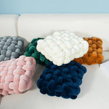 Maxbell Decorative Throw Cushion Soft Pillow Knot Pillow for Desktop Holiday Dorm Pink