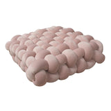 Maxbell Decorative Throw Cushion Soft Pillow Knot Pillow for Desktop Holiday Dorm Pink