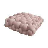 Maxbell Decorative Throw Cushion Soft Pillow Knot Pillow for Desktop Holiday Dorm Pink