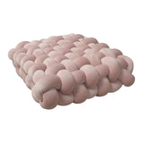 Maxbell Decorative Throw Cushion Soft Pillow Knot Pillow for Desktop Holiday Dorm Pink