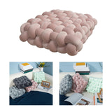 Maxbell Decorative Throw Cushion Soft Pillow Knot Pillow for Desktop Holiday Dorm Pink
