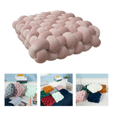 Maxbell Decorative Throw Cushion Soft Pillow Knot Pillow for Desktop Holiday Dorm Pink