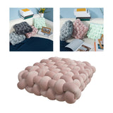 Maxbell Decorative Throw Cushion Soft Pillow Knot Pillow for Desktop Holiday Dorm Pink